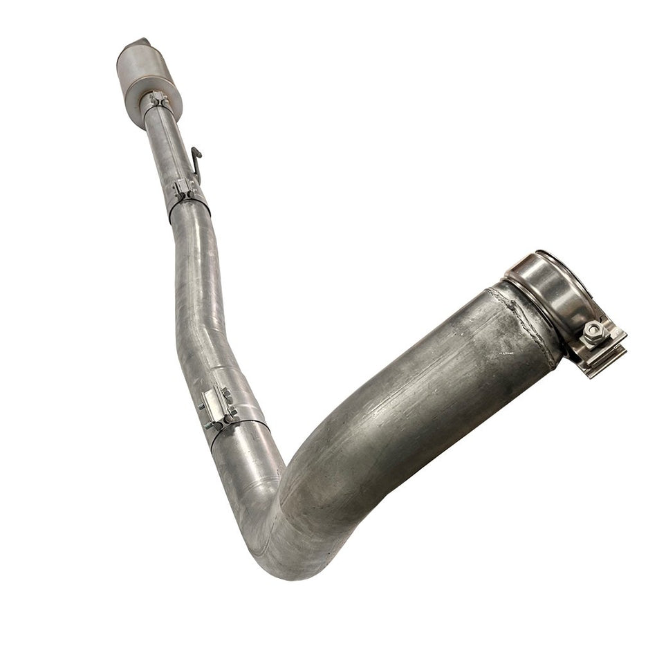 2023-2024 Ford PowerStroke 6.7 4inch Turbo Back Race Pipe w/ Muffler Aluminized Steel