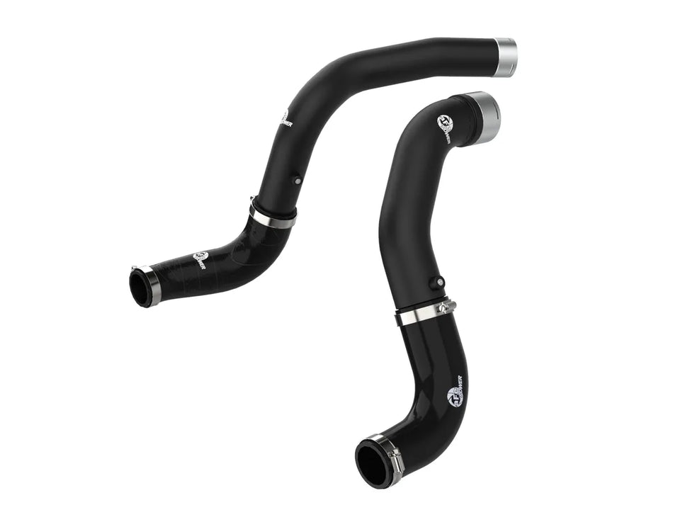 2020-2023 Jeep Wrangler Ecodiesel aFe BladeRunner 3 IN Aluminum Hot and Cold Charge Pipe Kit Black
