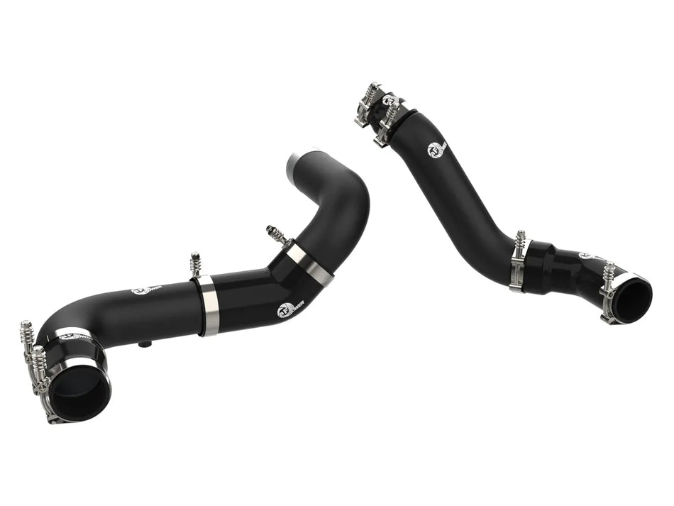 2016-2019 Ram 1500 Ecodiesel aFe BladeRunner Aluminum Hot and Cold Charge Pipe Kit Black